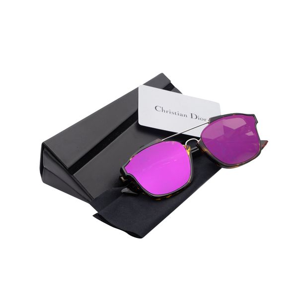 DIOR Square Mirrored Abstract Sunglasses