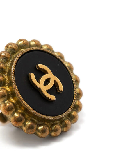 CHANEL Clip-on Button Earrings