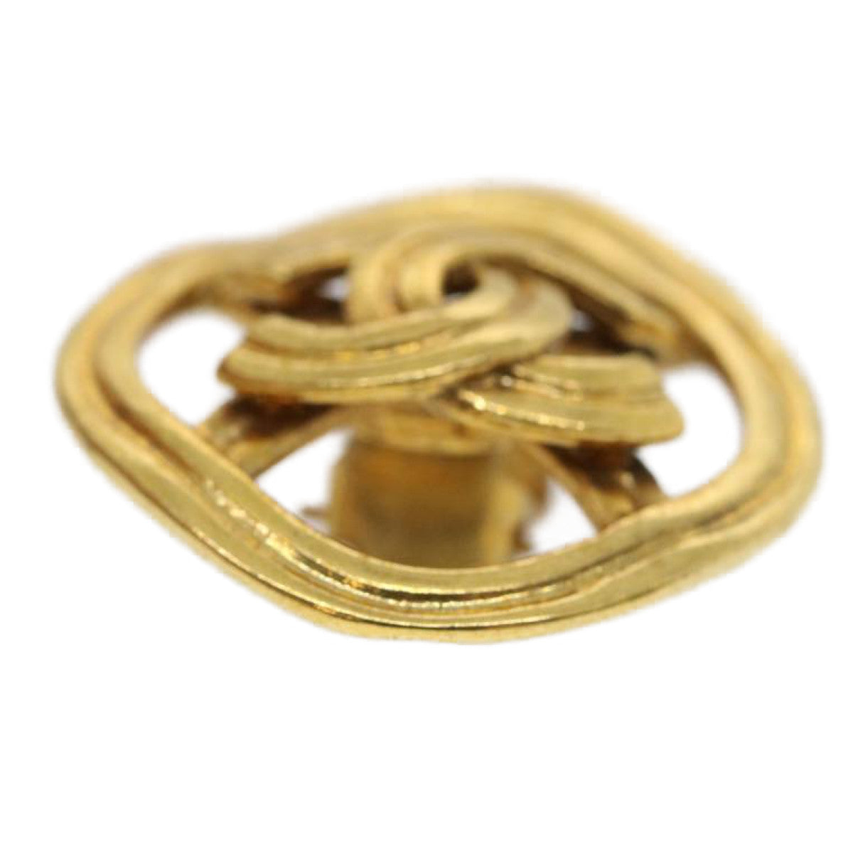 CHANEL COCO Mark Clip-on Earring Gold Tone CC   am2421gA