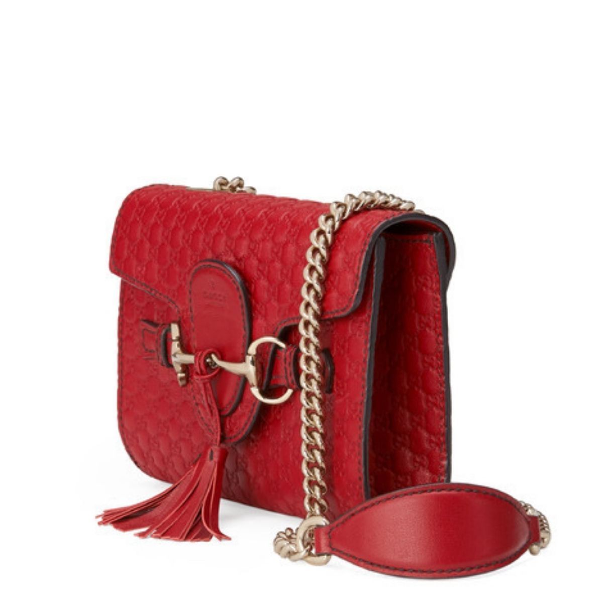 Red Emily Guccissima Mini Shoulder Bag