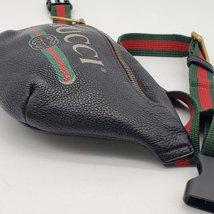 Gucci Logo Belt Small Black Belt Bag