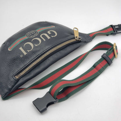 Gucci Logo Belt Small Black Belt Bag