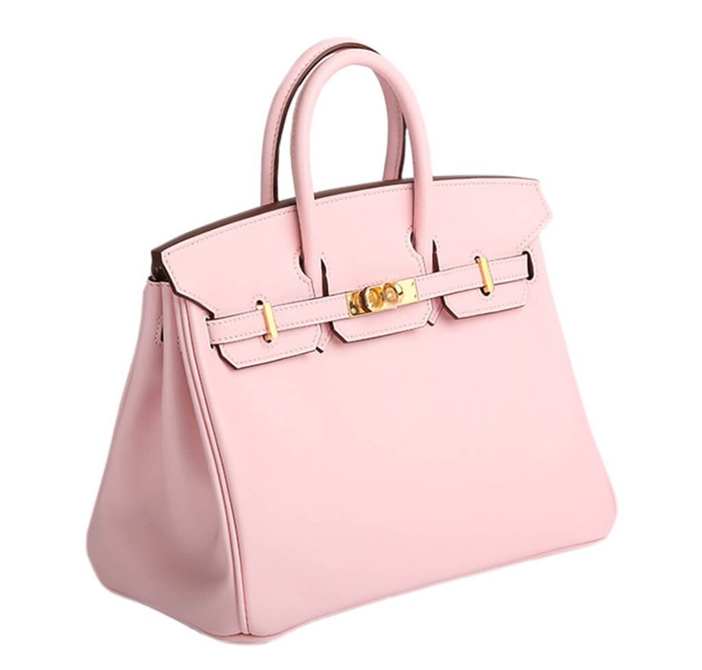 Hermes Birkin 25 Bag Rose Sakura Gold Hardware