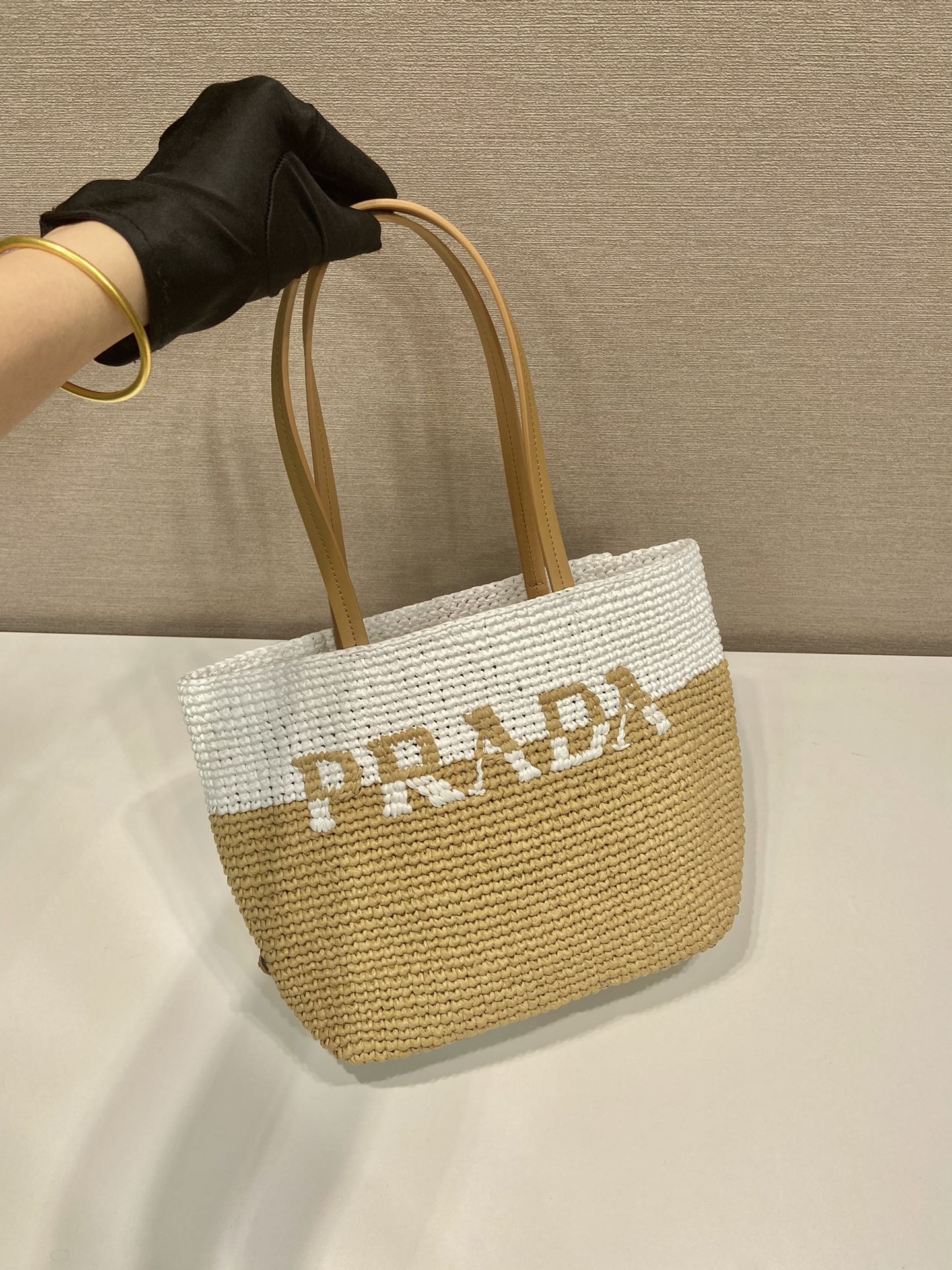 BOLSA PRADA TOTE CROCHÊ E COURO 23