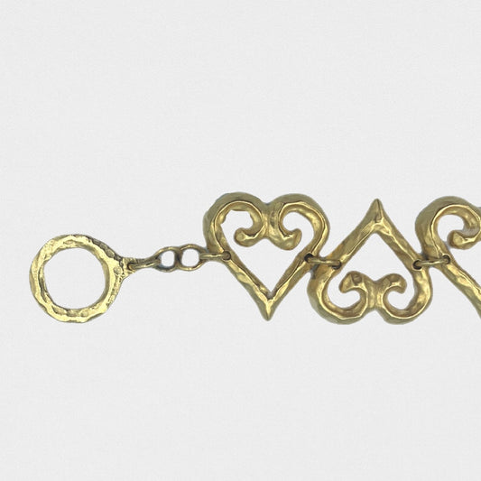 Yves Saint Laurent hearts bracelet - 1980s