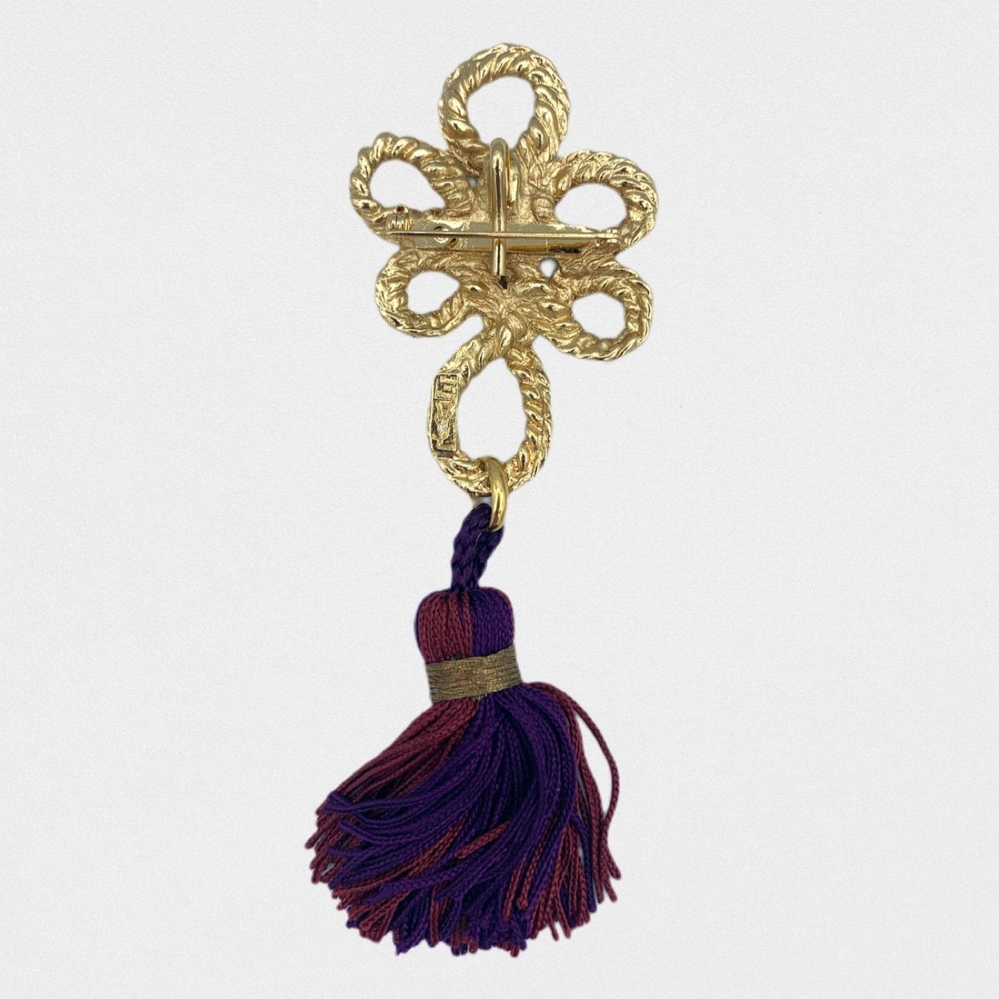 Yves Saint Laurent tassel brooch - 1980s