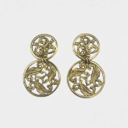 Yves Saint Laurent arabesque earrings - 1990s