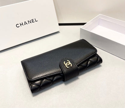 Black Chanel woman wallet