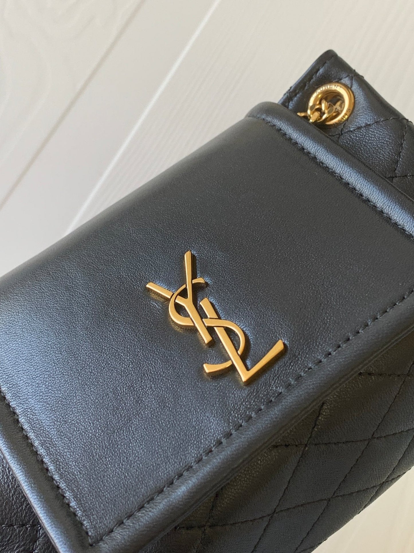 Yves Saint Laurent Mini Nolita In Lambskin Bag