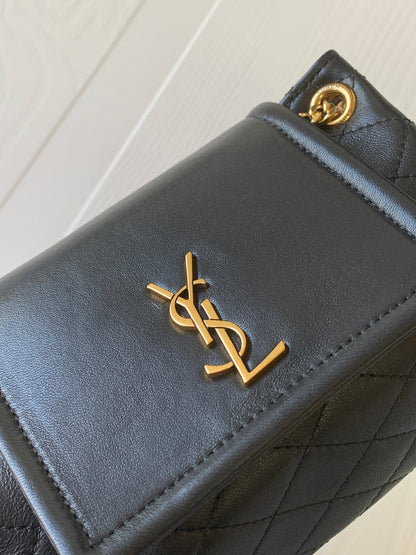 Yves Saint Laurent Mini Nolita In Lambskin Bag