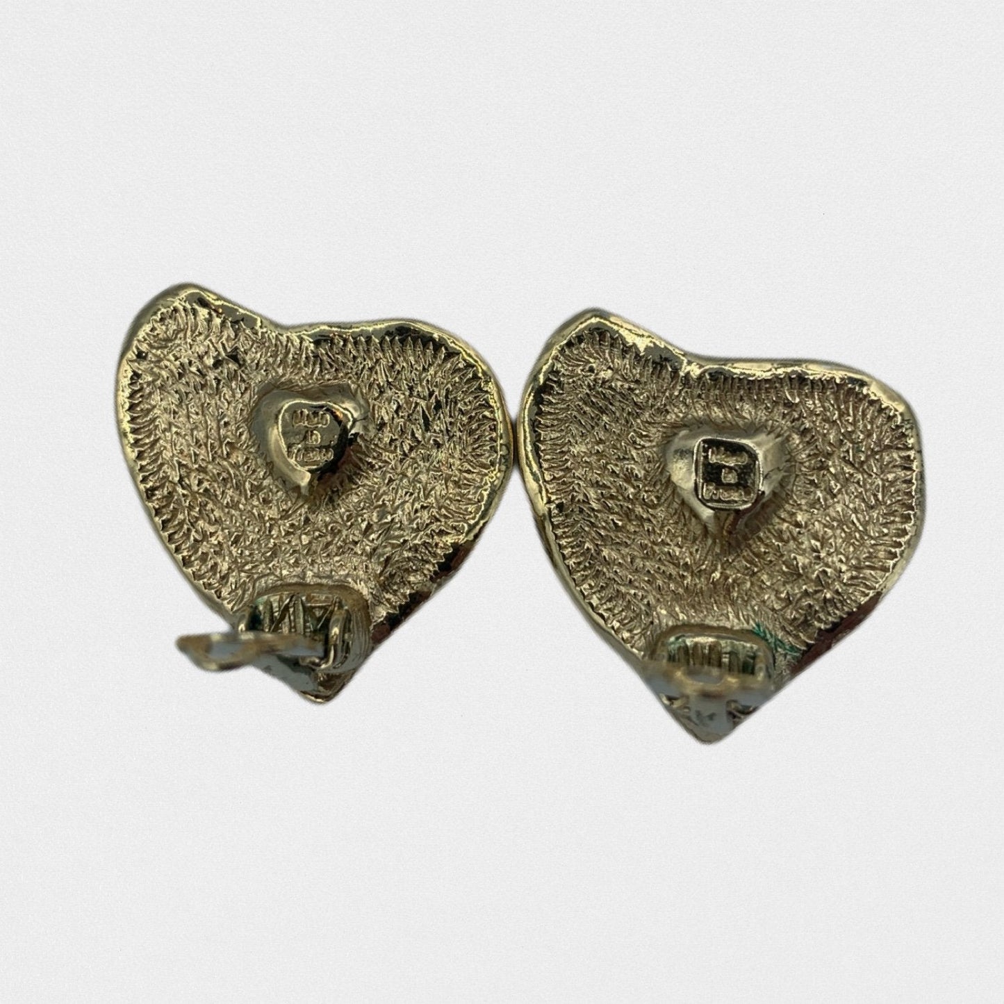 Yves Saint Laurent heart-shaped earrings - 1990s