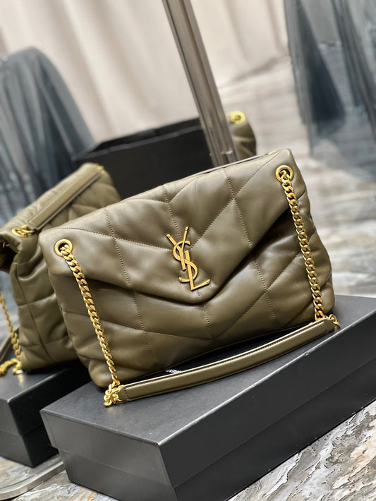 Yves Saint Laurent PUFFER MEDIUM BAG IN QUILTED LAMBSKIN