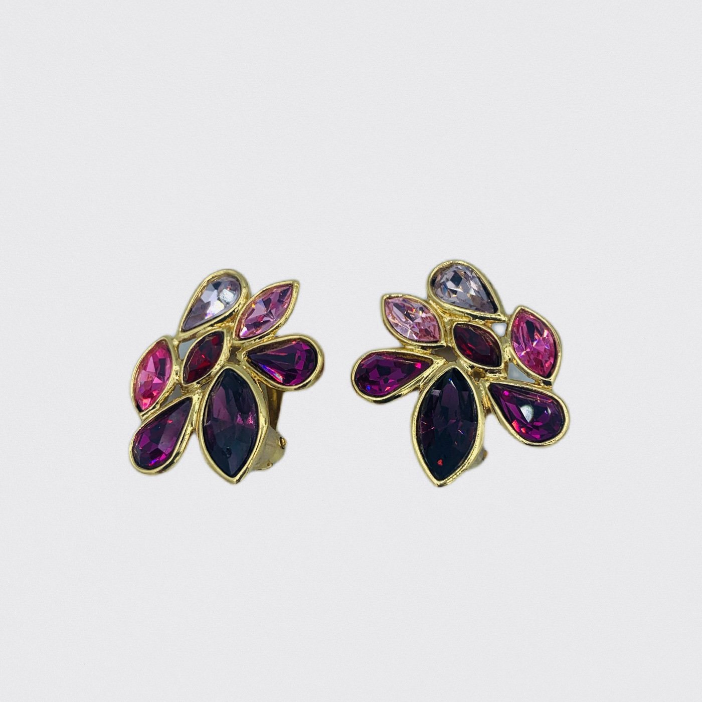 Yves Saint Laurent flower earrings - 1990s