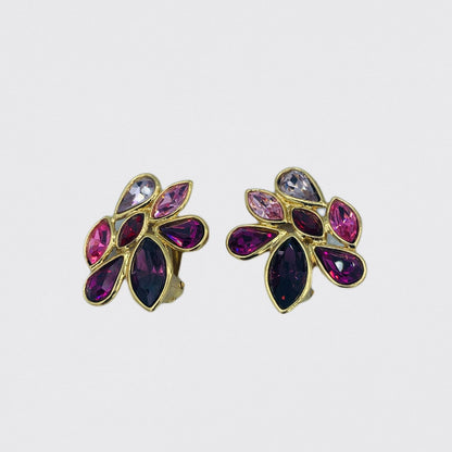 Yves Saint Laurent flower earrings - 1990s