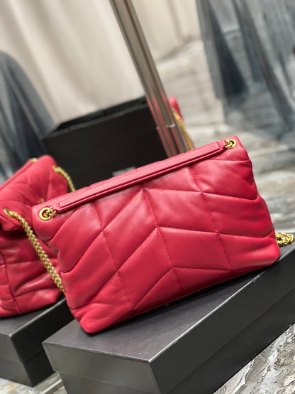 Yves Saint Laurent PUFFER MEDIUM BAG IN QUILTED LAMBSKIN