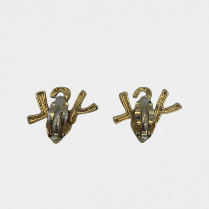 Yves Saint Laurent YSL heart earrings - 1990s