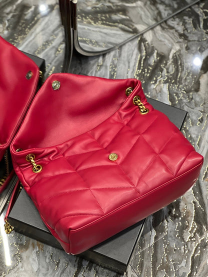 Yves Saint Laurent PUFFER MEDIUM BAG IN QUILTED LAMBSKIN