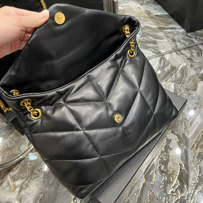 Yves Saint Laurent PUFFER MEDIUM BAG IN QUILTED LAMBSKIN