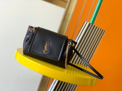 Yves Saint Laurent Mini Nolita In Lambskin Bag