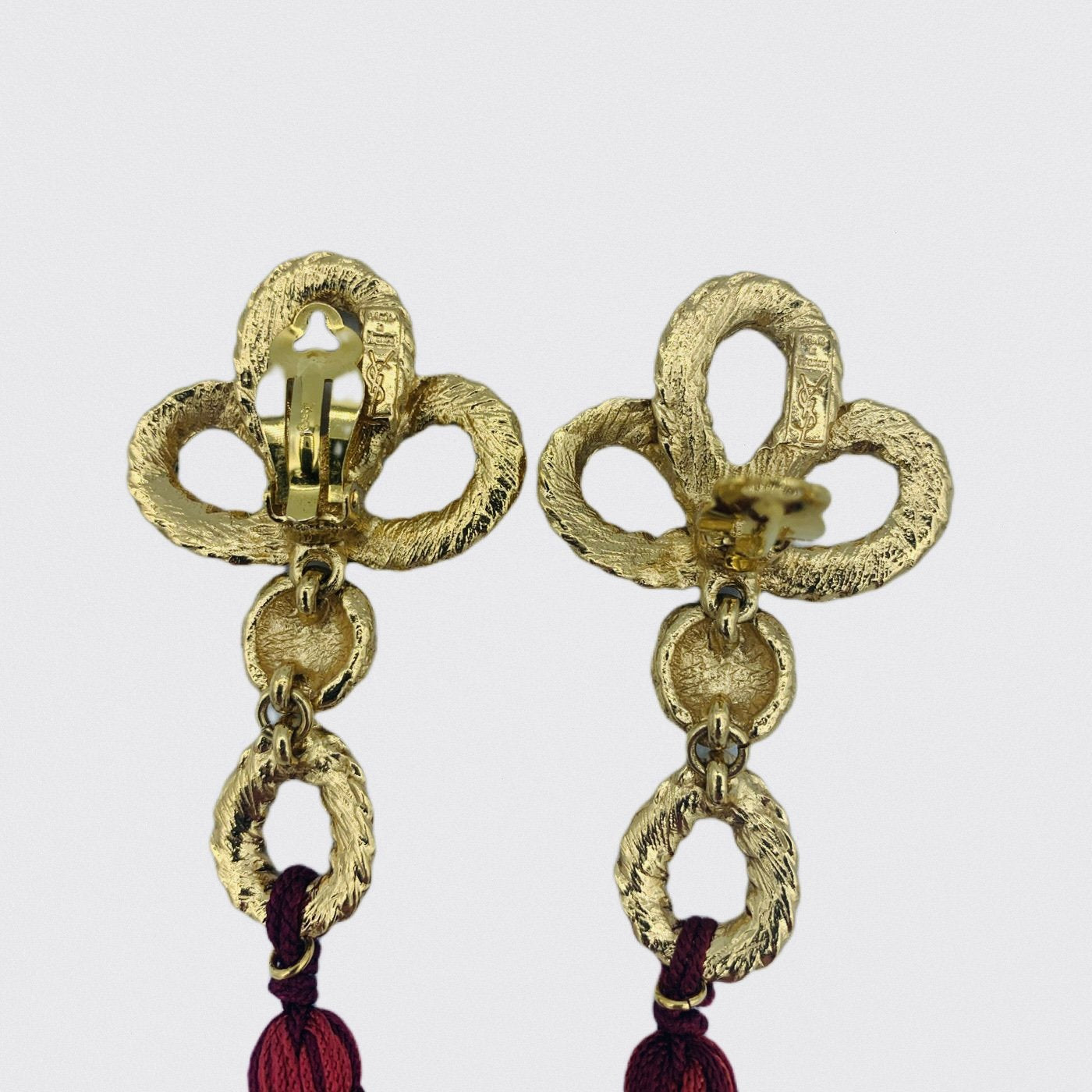 Yves Saint Laurent pompom earrings - 1990s