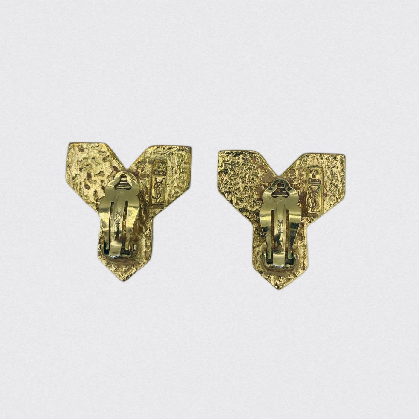 Yves Saint Laurent Y-shaped earrings - 1990s