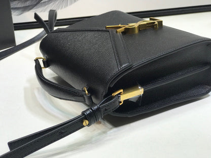 Yves Saint Laurent Cassandra Mini Top Handle Bag In Box Saint Laurent Leather