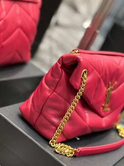 Yves Saint Laurent PUFFER MEDIUM BAG IN QUILTED LAMBSKIN