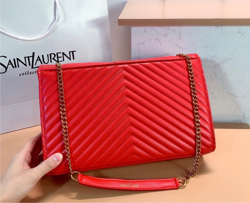 Red Yves Saint Laurent woman handbag