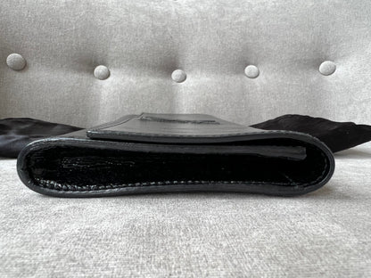 Yves Saint Laurent (YSL) Black Patent Belle de Jour Clutch