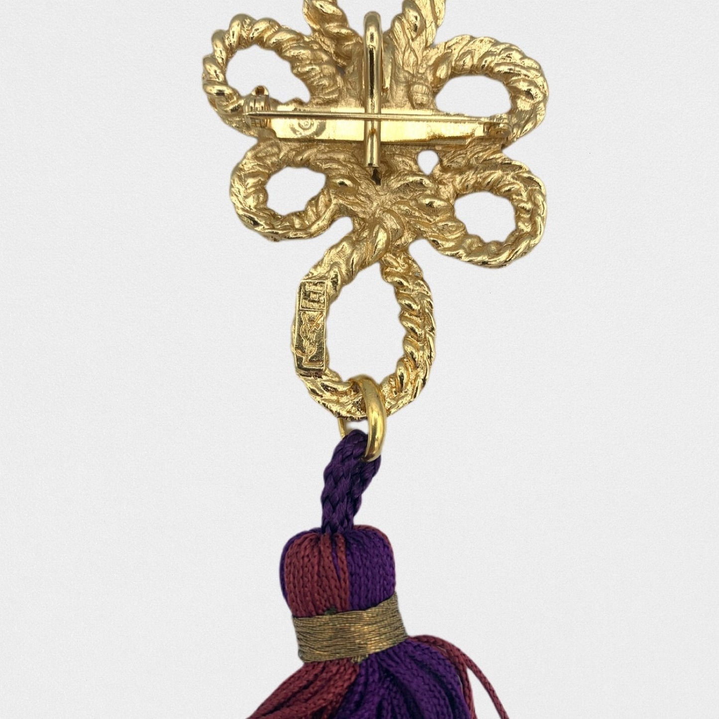 Yves Saint Laurent tassel brooch - 1980s