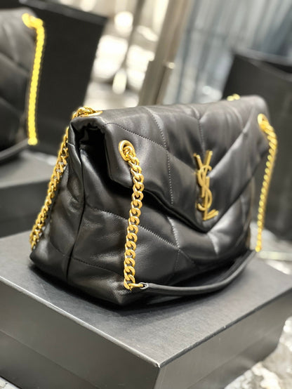 Yves Saint Laurent PUFFER MEDIUM BAG IN QUILTED LAMBSKIN