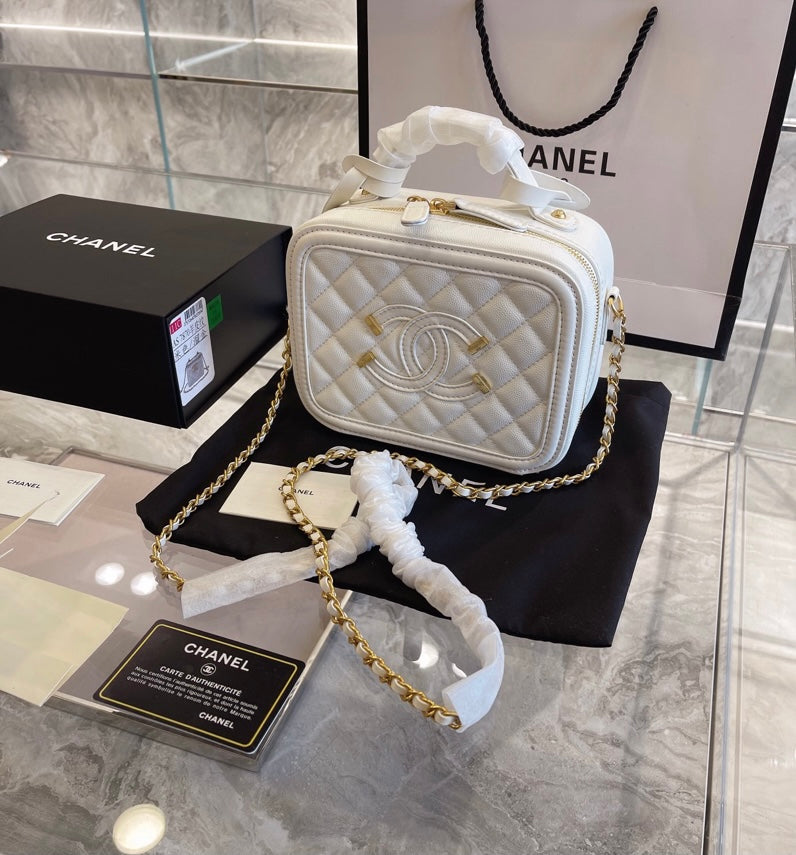 White Chanel ladies handbag