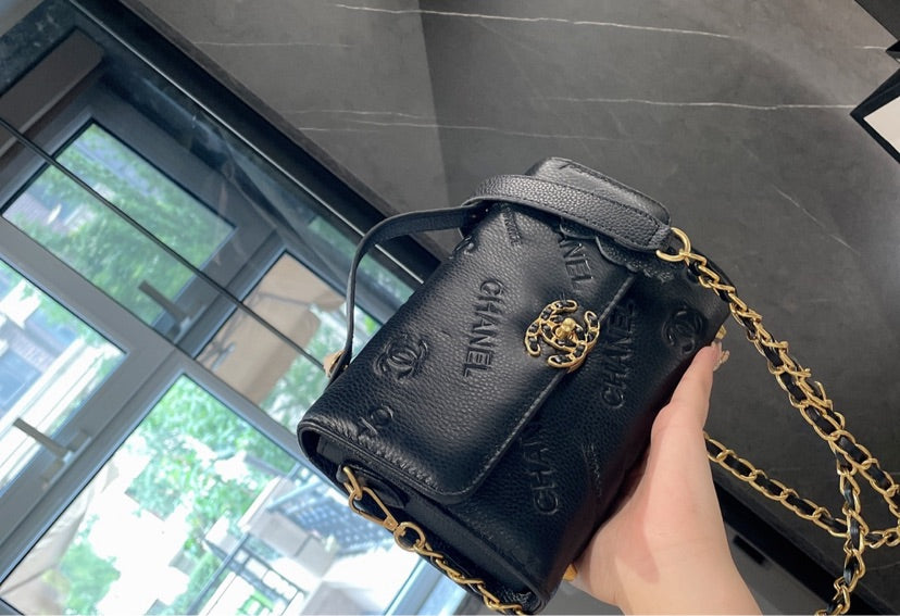 Black Chanel handbag