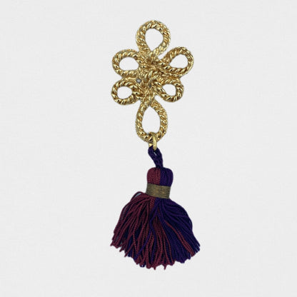 Yves Saint Laurent tassel brooch - 1980s