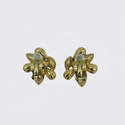 Yves Saint Laurent flower earrings - 1990s