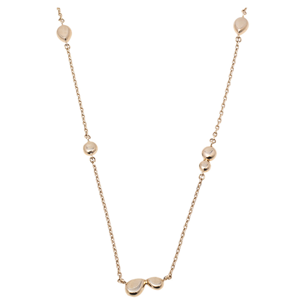 DIOR Crystals Gold Tone Metal Necklace