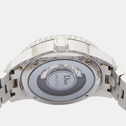 DIOR Mother Of  Pearl Diamonds Stainless Steel Christal CD113512M001 Women's Wristwatch 33 mm