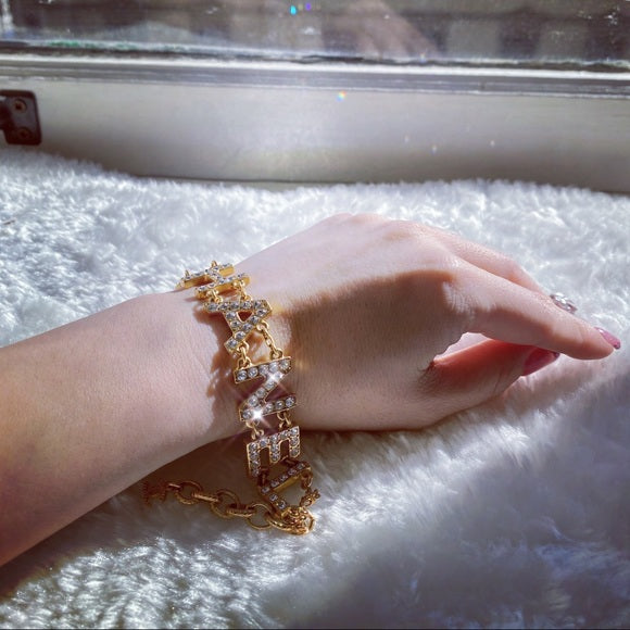 CHANEL crystals bracelet