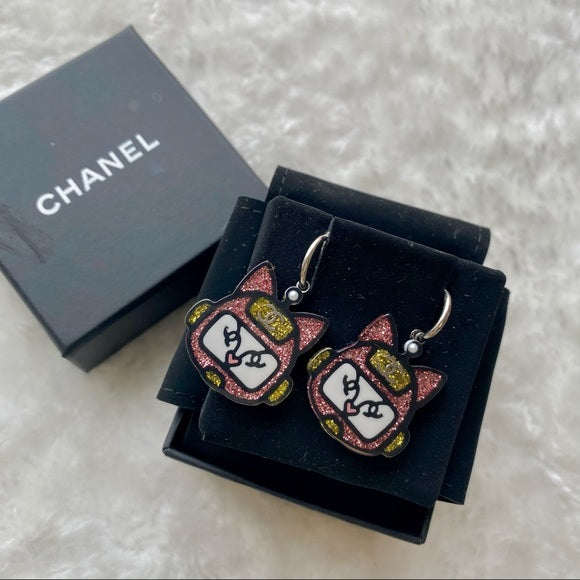 CHANEL Robot Cat 2017SS limited edition earrings