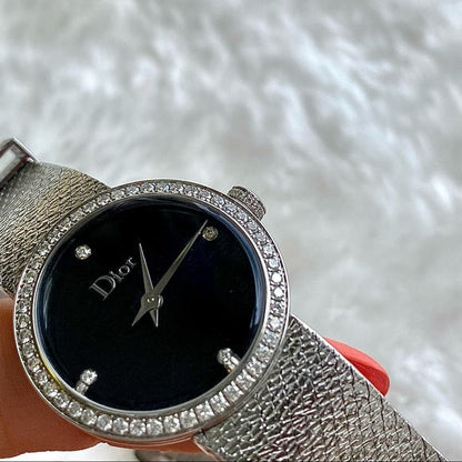 La D de Dior Satine diamond watch