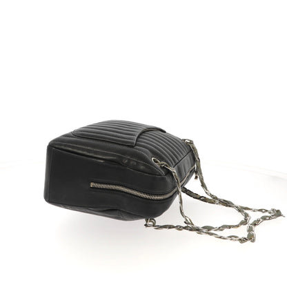 CHANEL "Mademoiselle" Camera Shoulder Bag in black leather