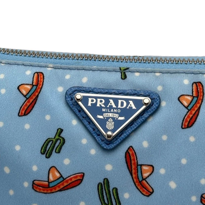 PRADA Milano Tessuto Nylon Cactus Clutch Bag