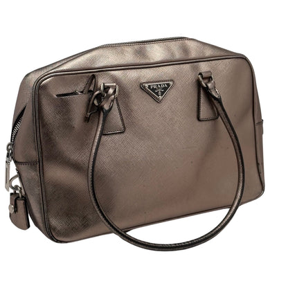 PRADA Saffiano Leather Metallic Shoulder Bag