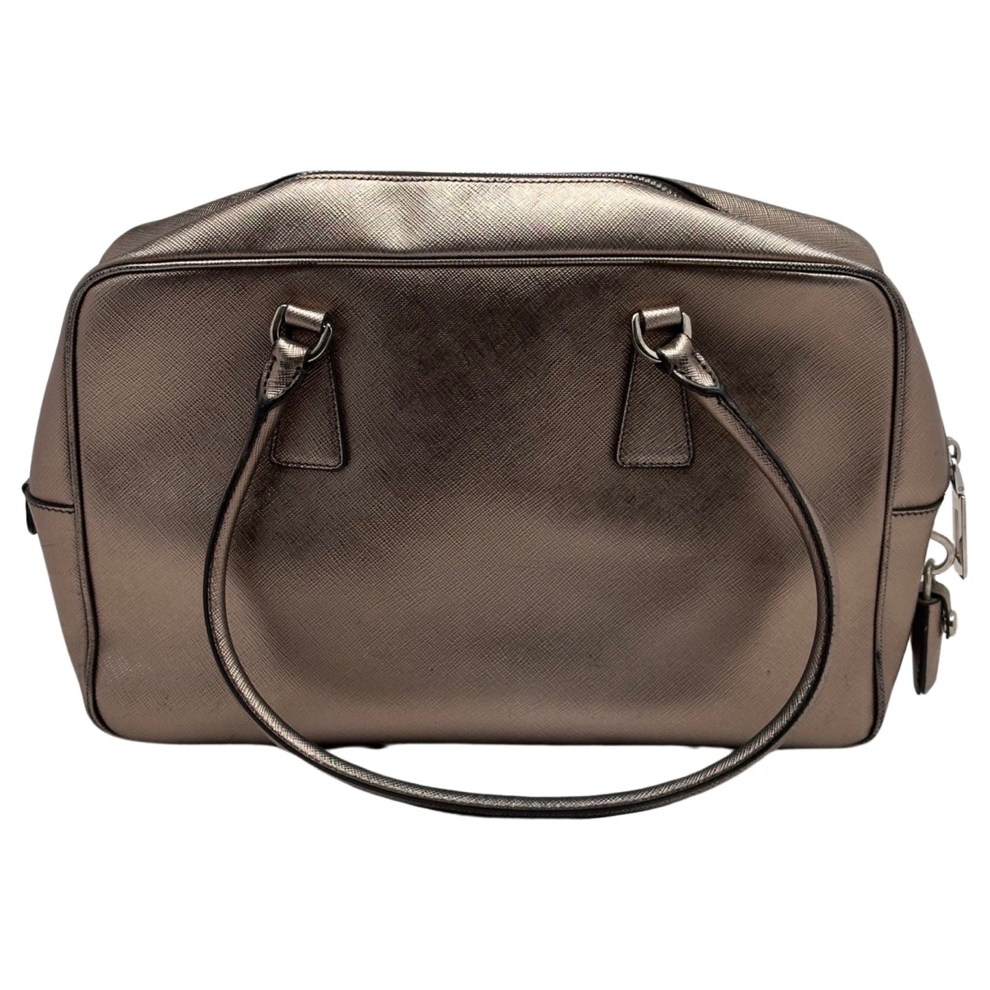 PRADA Saffiano Leather Metallic Shoulder Bag