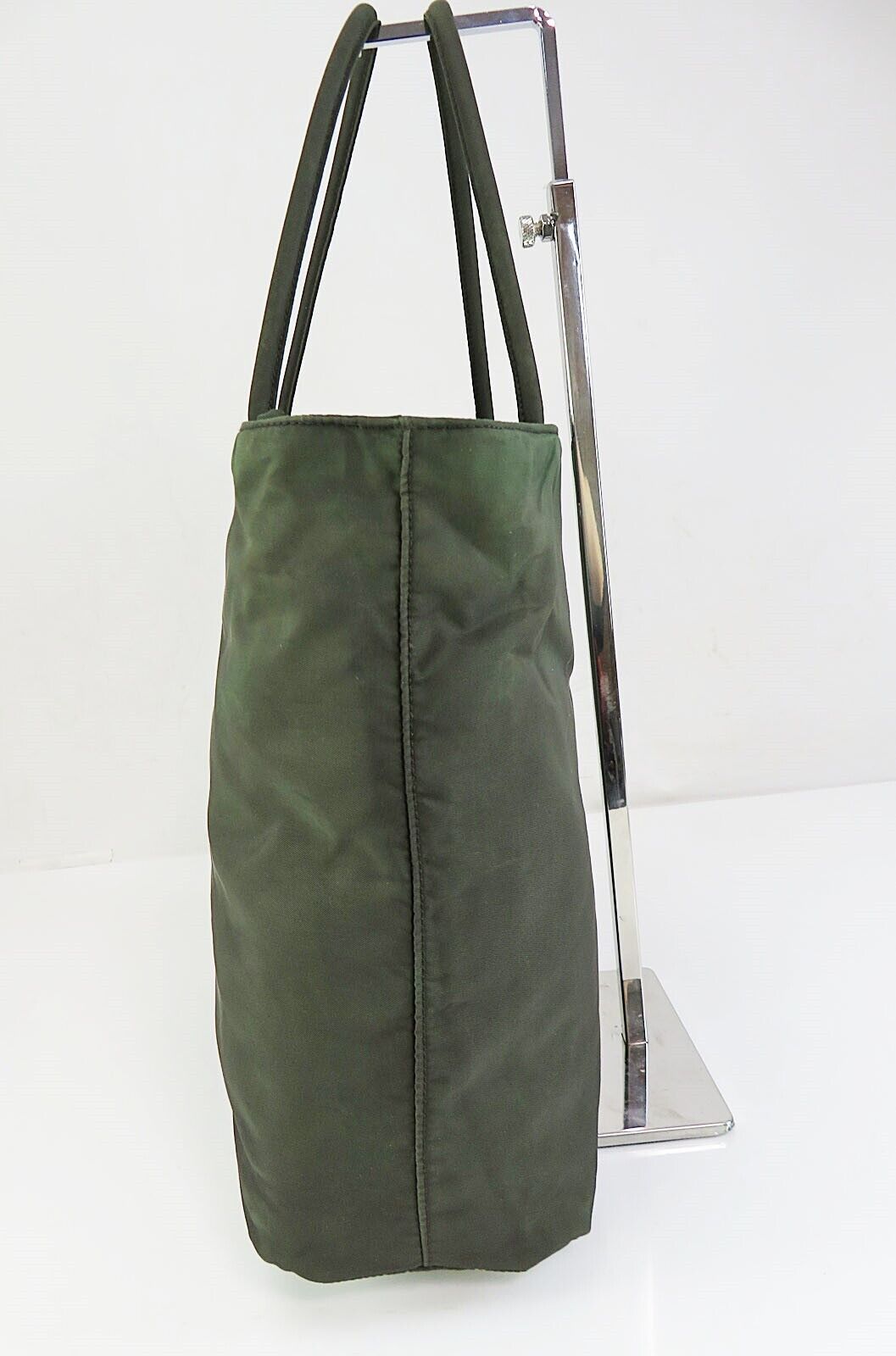 PRADA Milano Khaki Tessuto Nylon Shoulder Bag