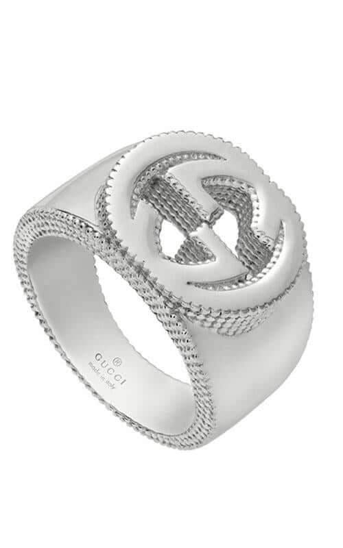 GUCCI Interlocking-G Silver Ring YBC479229001021