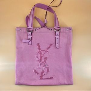 YVES SAINT LAURENT classic cotton tote bag