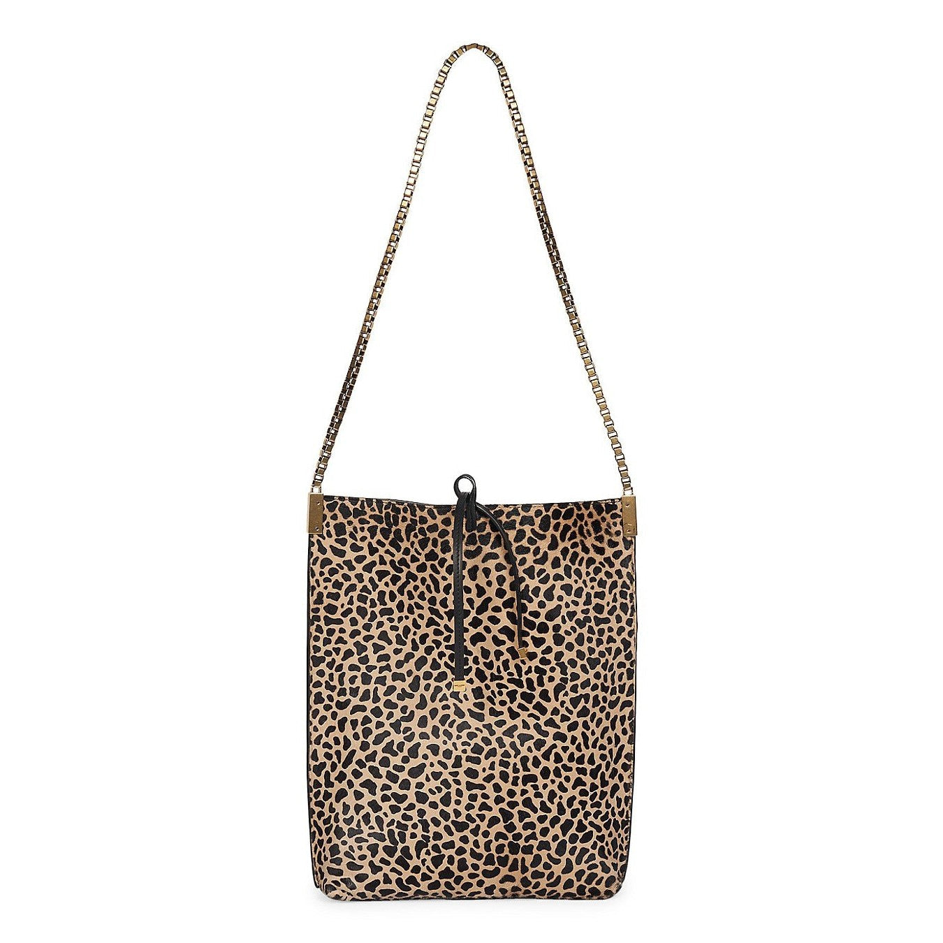 Yves Saint Laurent Suzanne Pony Hair Leopard Print Small Hobo Bag 636498