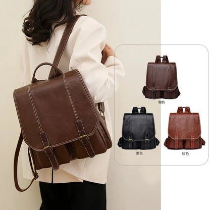 Soft Faux Leather Vintage Backpack