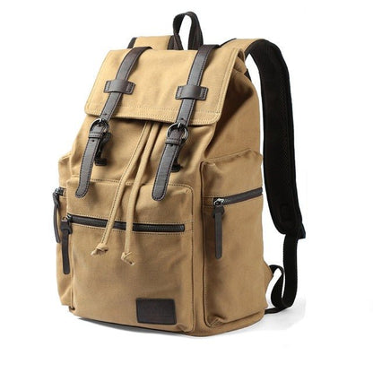 Vintage Canvas 15.6" Laptop Backpack - BagsAttra